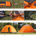 Waterproof Instant Pop Up Tent 3-4 Person Camping Tent, Instant Set Up, Outdoor Hiking Backpacking Tent Shelter